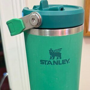 Stanley IceFlow Flip Straw Tumbler 30 ounce Water Bottle Meadow Color
